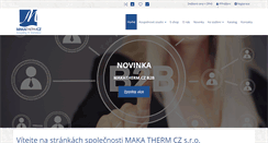 Desktop Screenshot of makatherm.cz