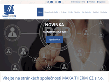 Tablet Screenshot of makatherm.cz